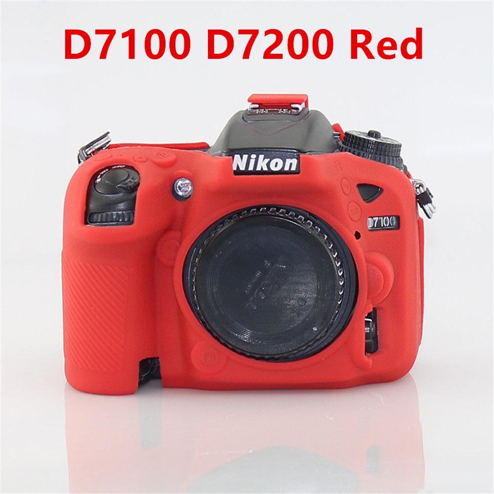 Litchi Pattern Soft Silicone Armor Camera Body Case For Nikon D780 D850 D7100 D7200 Rubber Cover Skin