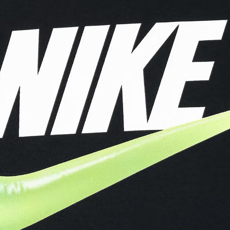 Nike T-Shirt Just Believe Soft Comfortable Simple Versatile Short Sleeve Kids Tops Black II3065-010