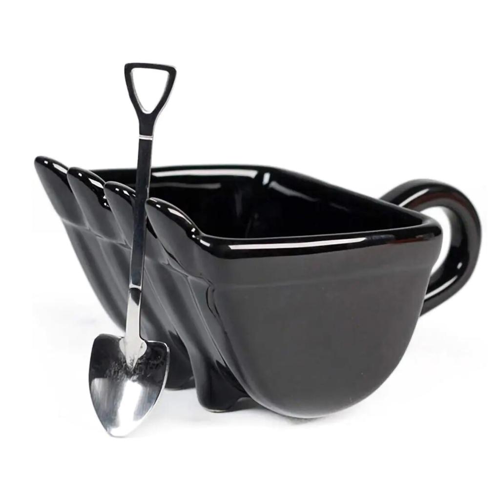 Kubek do kawy z modelem łyżki koparki z łopatką, zabawny kubek do kawy koparki, projekt kubka, pojemnik na ciasto Koffie, kubek do ciasta