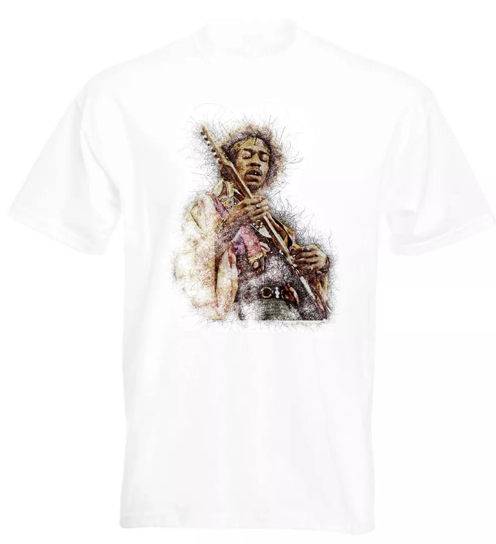 

Jimi Hendrix Sketch T Shirt Are You Experienced Woodstock Purple Haze 4XL