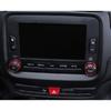 For Jeep Renegade 2015-2017 Red Alloy Center Console Volume Switch Knob Ring 2pc