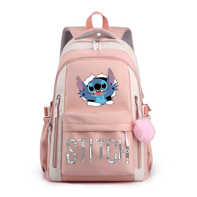 Cartoon Printed Casual Backpack High School Student Large Capacity Backpack