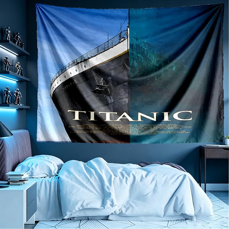 RMS Titanic Print Tapestry, Lightweight Wall Hanging, for Bedroom, Dorm, Living Room, Home Art Decor, Birthday Christmas Gift for Friends