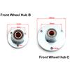 15mm/17mm 3 Stud Front Wheel Knuckle Spindle 5"/6" Wheel Hub For DIY 110cc 168 200F Go Kart Buggy ATV UTV Quad Bike Parts
