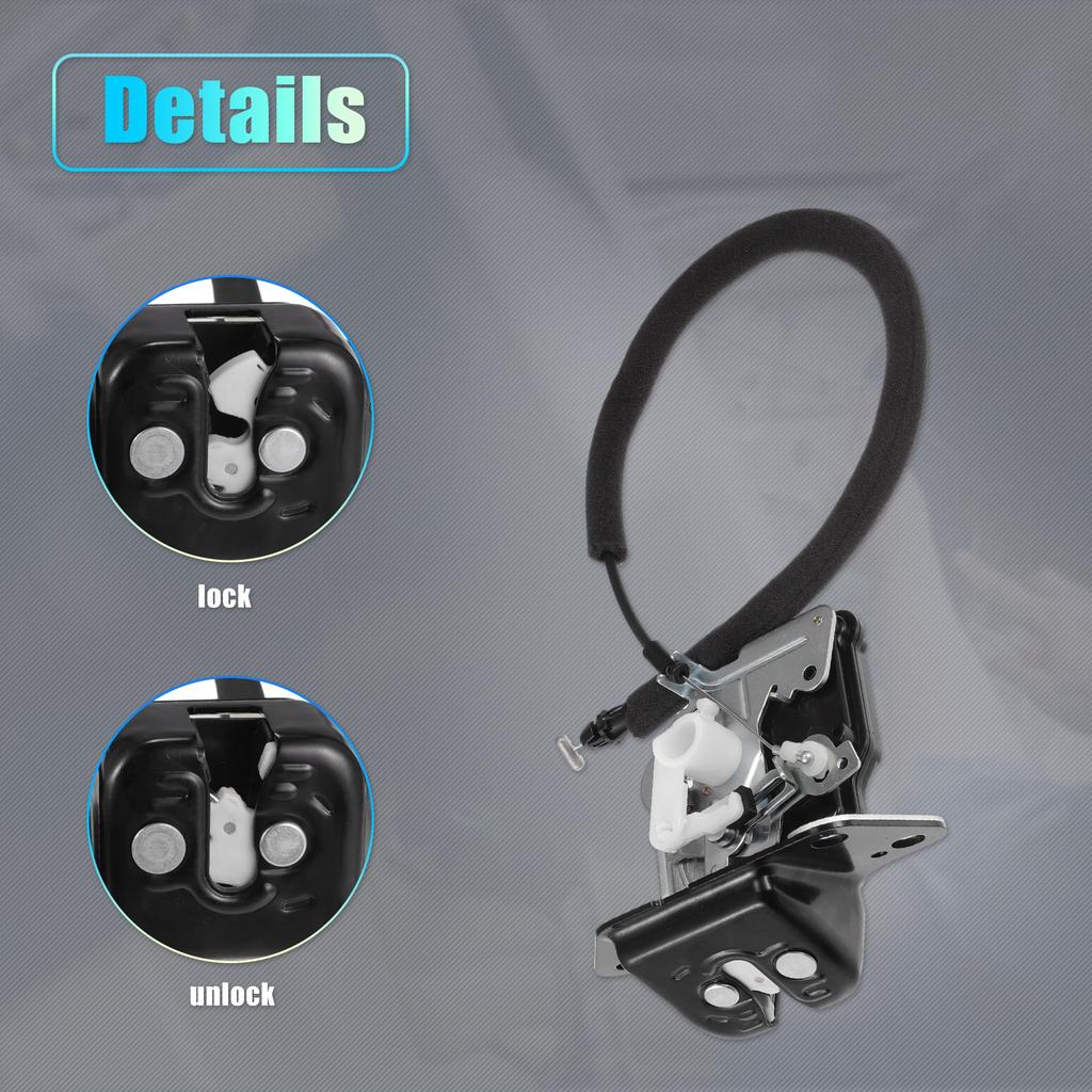 X AUTOHAUX Rear Liftgate Door Lock Actuator with Tailgate Latch Assembly Number Black for Dodge Grand Caravan Dodge Journey and Jeep Grand Cherokee