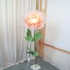 Man-made Large Yarn Flower Set with Lamp Living Room Floor Placement Garden Decoration Outdoor High Quality Artificial Flowers