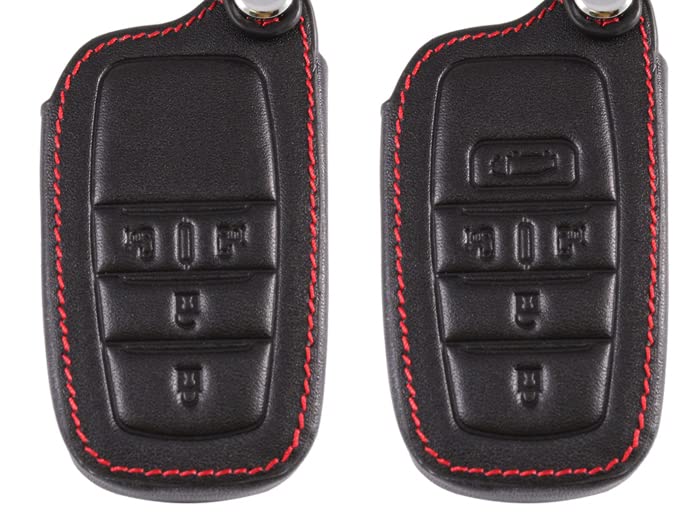 Genuine leather key case compatible with Toyota vehicles 90 series
