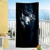 Soccer Player Action Beach Towel High Absorbency & Quick-Dry Comfortable Lightweight