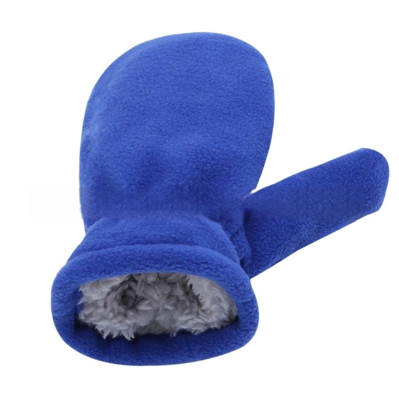 2-4Y Fleece Mitten Kids Winter Kids Mittens Plush Thick Warm Toddler Gloves Plush Gloves Mitts Kid Cycling Gloves