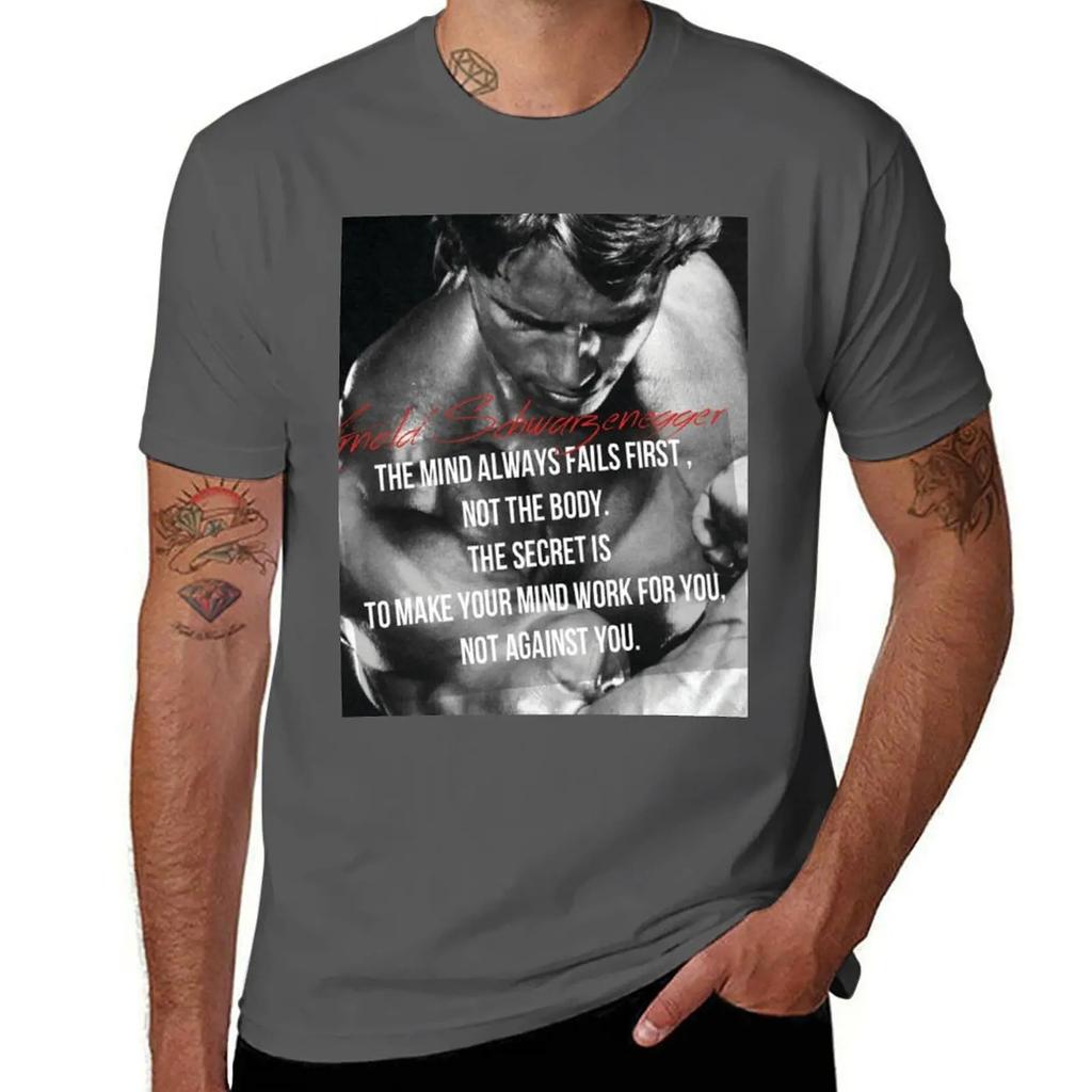 Bodybuilding Fitness Workout Inspirational Quote T-Shirt Summer Clothes Shirts Graphic Tees Plain T Shirts Men