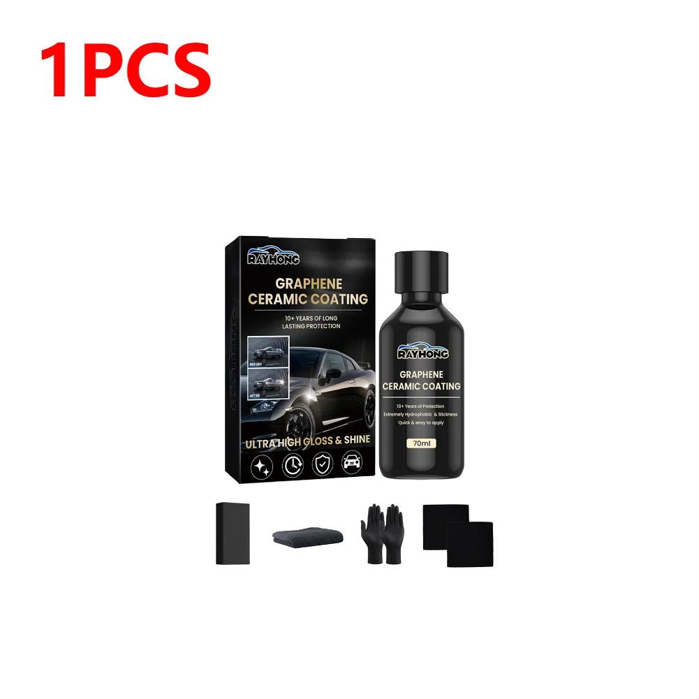 

70ml Nano Ceramic Coating Graphene Advanced Technology Super Hydrophobic Maintenance Liquid UV Glow Hydrophobic Paint Protection