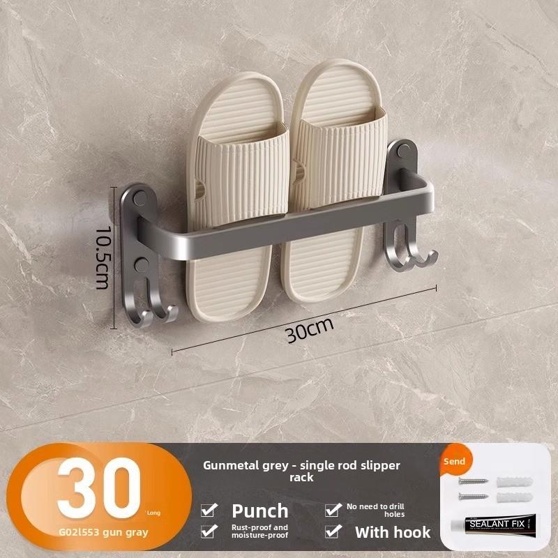 Modern Space Aluminum Wall Mount Shoe Rack With Waterproof Design For Bathroom And Kitchen Storage