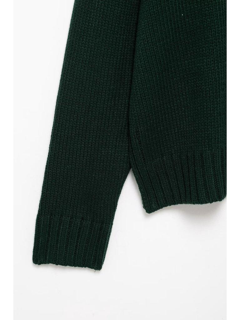 2024 Winter Women's European Style Long Sleeve Round Neck Casual Knit Sweater