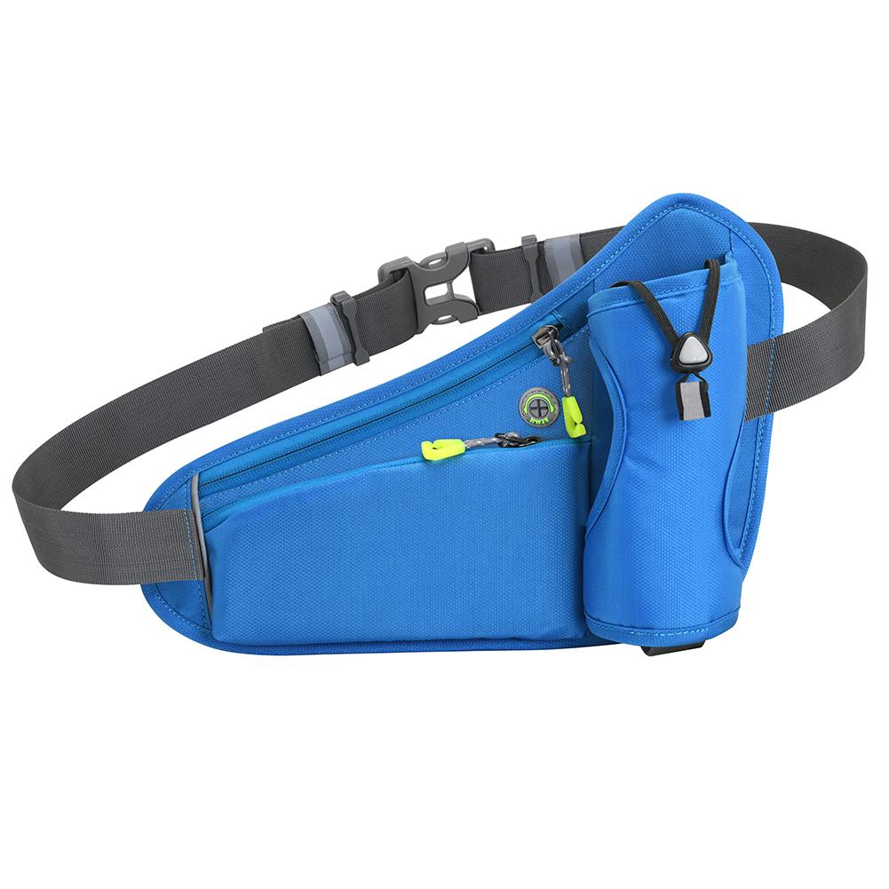 Running Bag Cycling Bag Reflective Hydration Belt Pack Waterproof Large Capacity Water Bottle Holder Bag for Hiking Walking