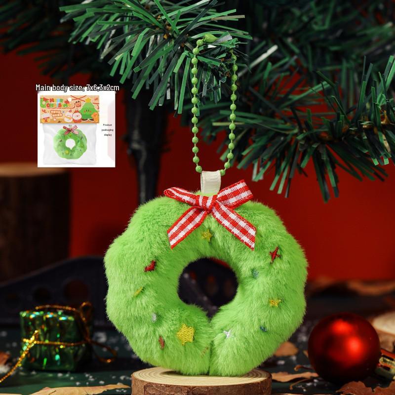 Original Christmas Plush Snowman Keychain Doll - Cute Old Man Charm Gift