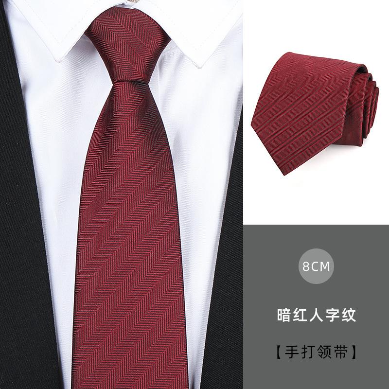 Tie Men'S Dress Business Handsome Blue Strip Zipper Professional Wedding Groom Korean Version Zipper Hand Tie
