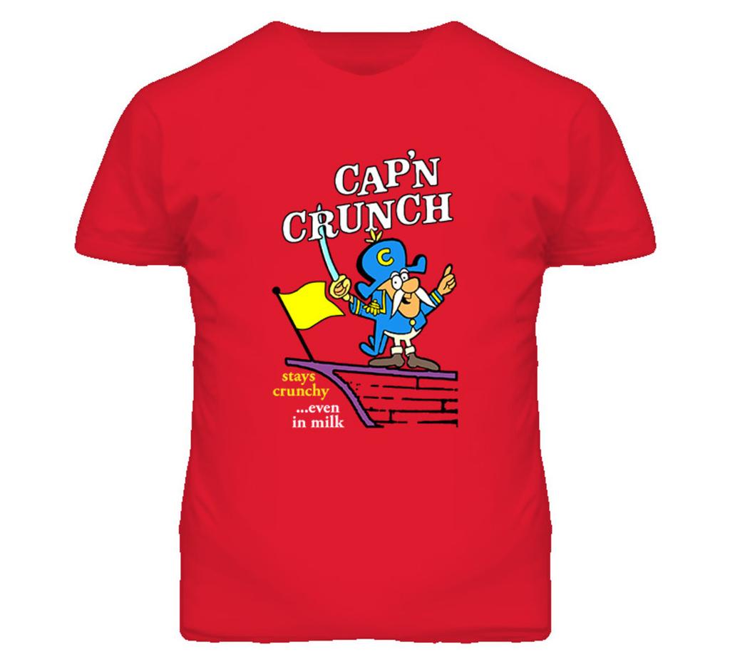 Capn Crunch Captain Retro Cereal Box T Shirt