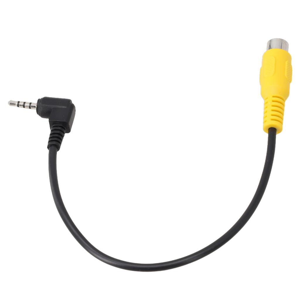RCA To 2.5mm AV Converter Cable Car Rear View Reverse Parking Camera To Car DVR Car Navigation Cable GPS Camera Conversion Cable