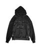 Plain Zipper Front Hoodie (Black)