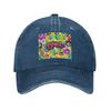 Cappellini Snapback Divertenti Gioco del Bingo Cappelli di Paglia Denim Cappellini Regolabili da Esterno Casquette Streetwear Cappello da Baseball Cowboy per Unisex
