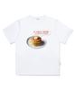 ESCAPEFROM Cozy Hotcake Print Oversized Short Sleeve T-Shirt White