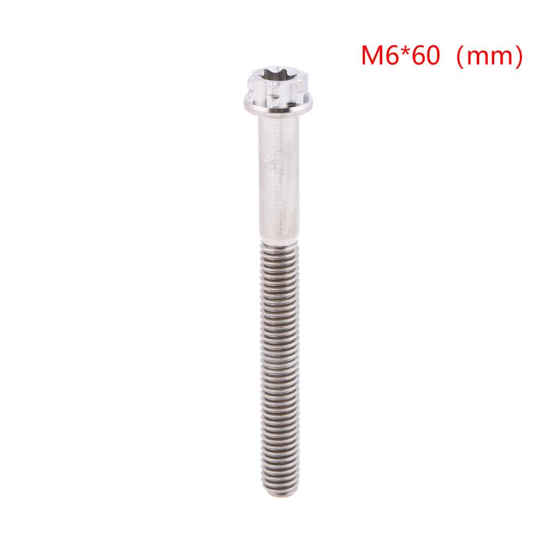 Versatile M6 Titanium Flanged Hexagon Head Bolts Suited for Bike Moto Car Projects