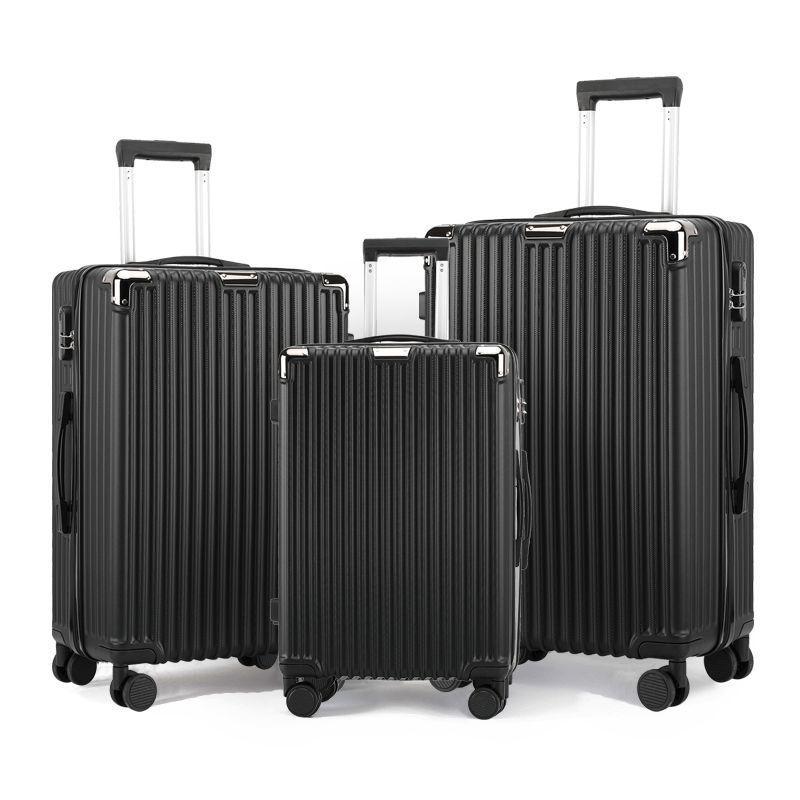 Sturdy and Durable Three-Piece Luggage Set with Anti-Collision Corners: 20, 24, 28 Inch Sizes