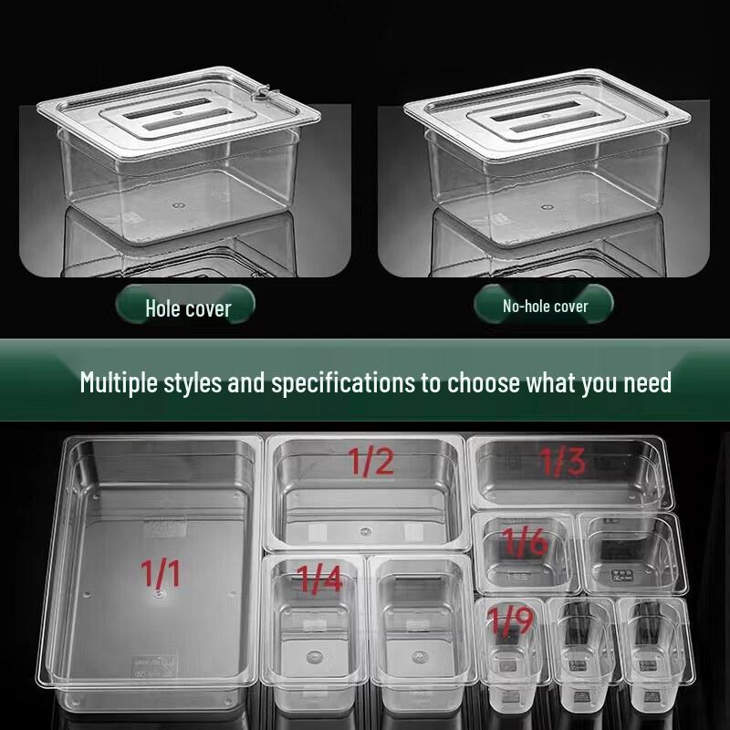 Commercial Acrylic Rectangular Food Display Pan