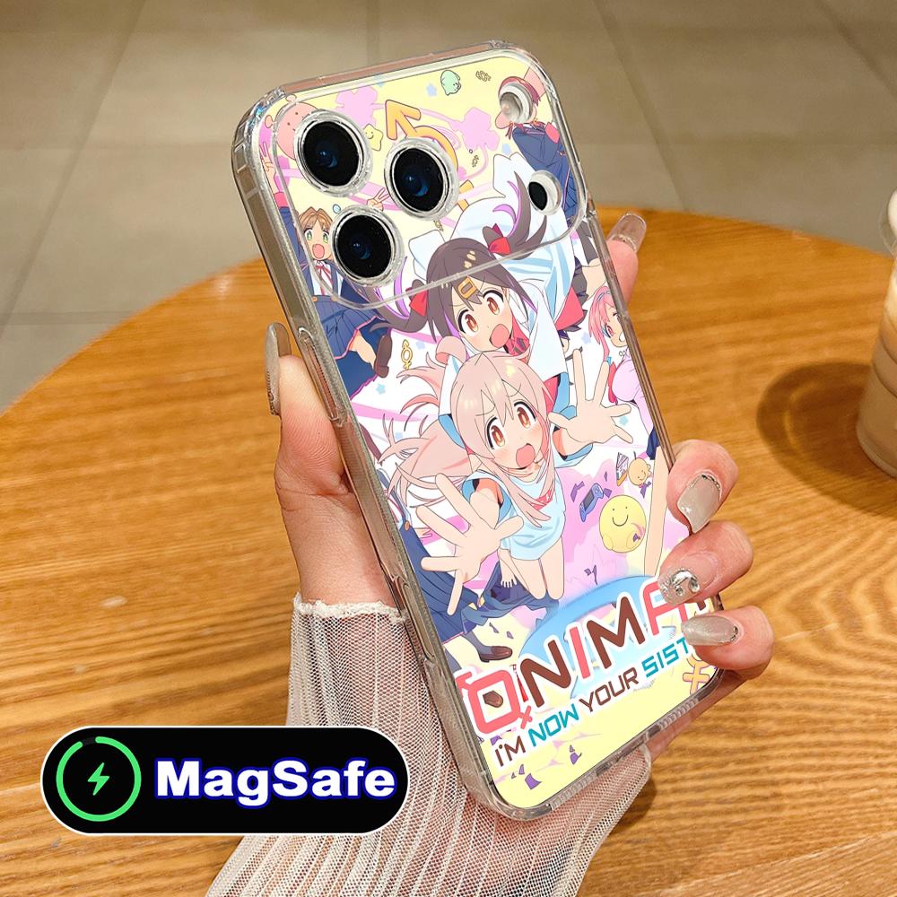 Anime Mahiro Oyama Onimai Phone Case for iPhone 17 16 15 14 13 12 11 Air Pro Max Plus Mini Magsafe Clear Colorful Cover Pretty