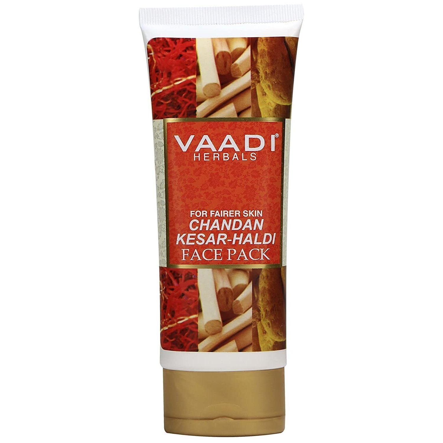 Vaadi Herbals Chandan Kesar & Haldi Face Pack 120g 2566