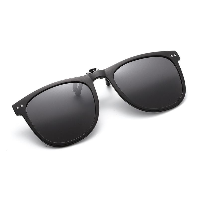 Upturned Sunglasses Clip Discoloration Anti-Ultraviolet Polarized Sunglasses Myopia Driving Sunscreen Glasses