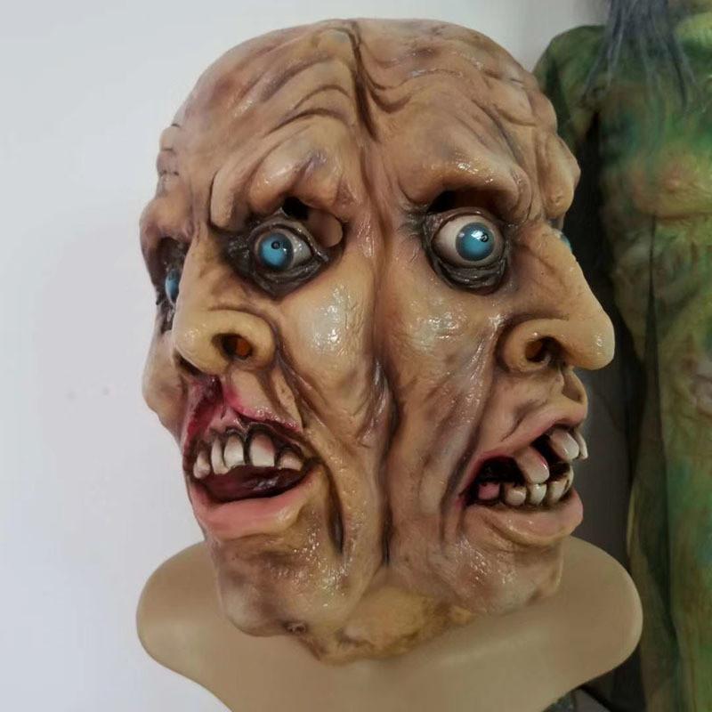 Zombie Halloween Mask With Latex Material For Horror Cosplay And Pranks