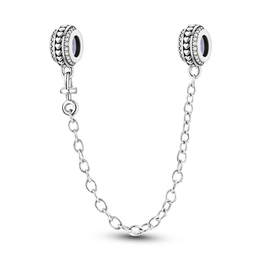 Pulsera DIY de plata 925 con cierre de seguridad, dije de luna, estrella y hoja, joyería para mujeres y niñas.