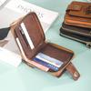 Men's Wallet, Retro Fashion Zipper Bag, Ultra-light and Large-capacity Multi-card Slot, Women's Bag, Thickened Card Holder