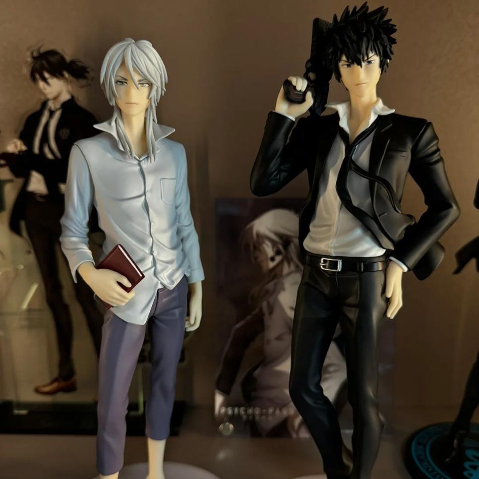 18cm Anime PSYCHO-PASS Shogo Makishima Shinya Kogami Figures PVC Anime Desktop Figurine Model Statue Collection Toys Ornaments
