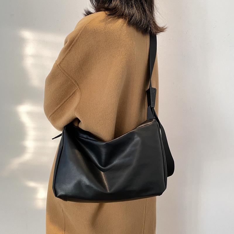 High-Capacity PU Women Bag Fashion Simple Office Lady Vintage Shoulder Bag Handbag Pures and Bags Crossbody Girls Bags