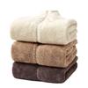 Women's Double-Sided Plush Fleece Cardigan Jacket with Stand Collar and Soft Shell for Warmth