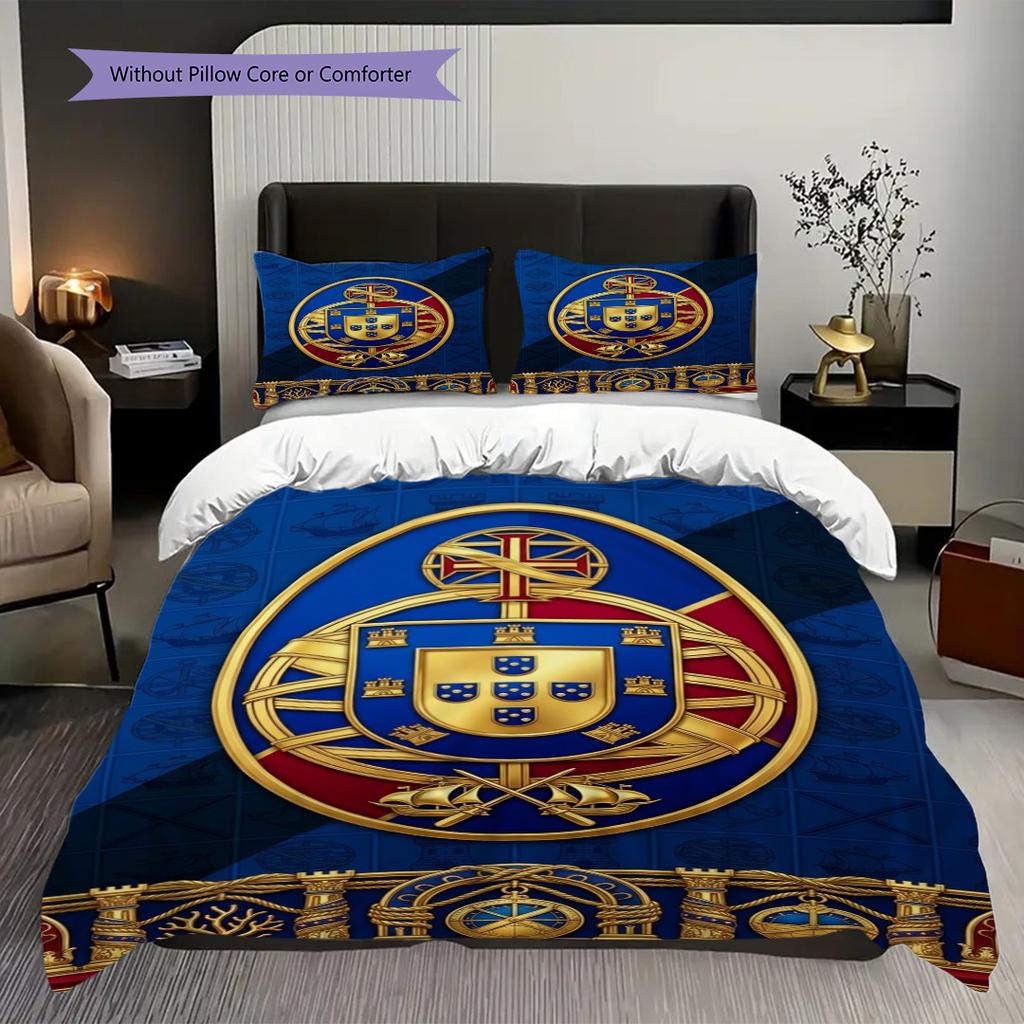 Vibrant City Sports Celebration Bedding (1 * duvet cover + 2 * pillowcase, without core) Bedding set Duvet cover and pillowcase Soft and comfortable