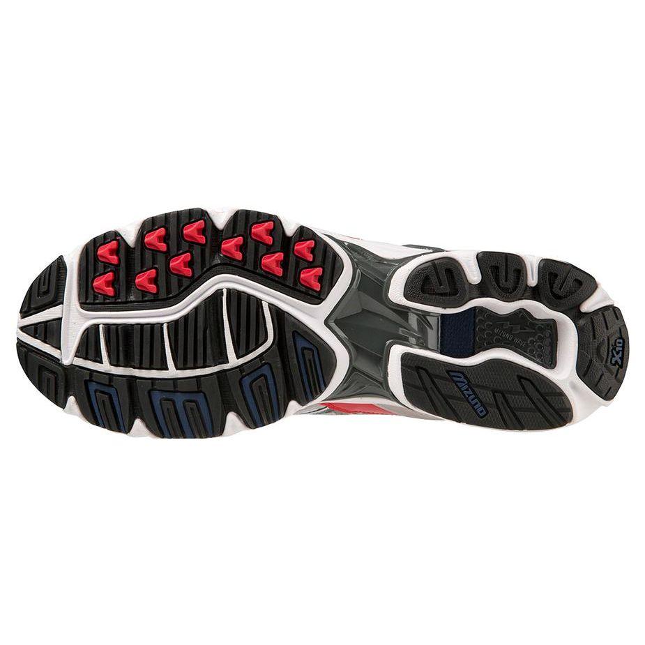 Mizuno Wave Rider 10 OG Pack - High Risk Red Unisex Sneakers White Insignia-Blue D1GA210408