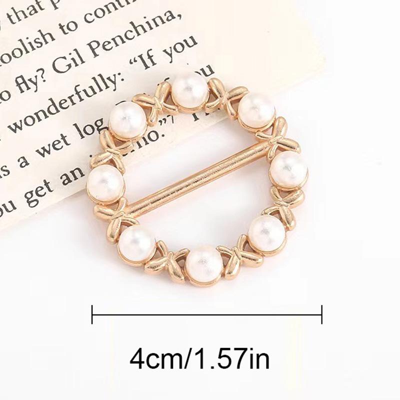 Broche géométrique pour femme, nœud d'angle, bouton, anneau, ourlet de chemise, t-shirt, écharpe, boucle, accessoires de décoration de vêtements