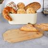 BREAD BOX WITH BAMBOO BOARD CREAM 259303