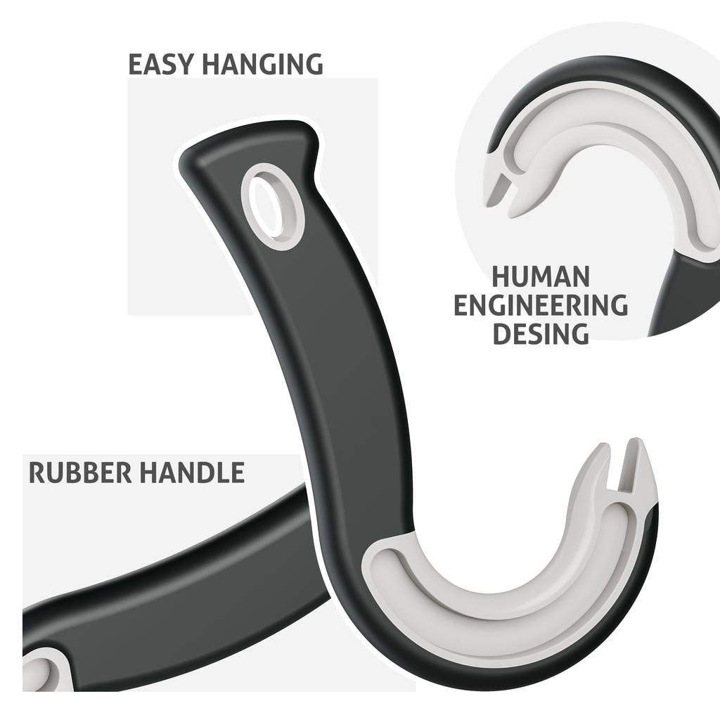 New Design Easy-Grip Hook Can Opener - Durable Plastic, Perfect for Home & Restaurant Use, Ideal Christmas Party Accessory