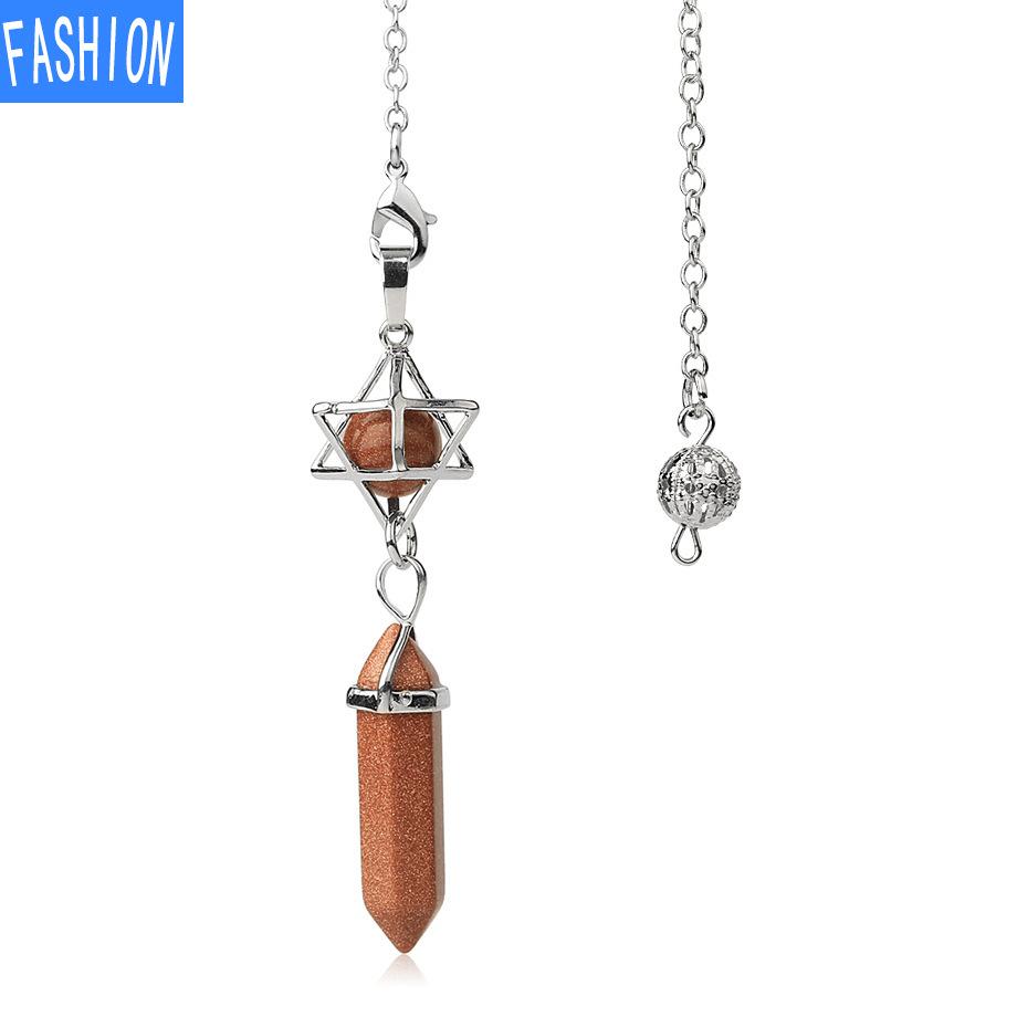 Hexagonal Prism Pendant Crystal Pendant Necklace