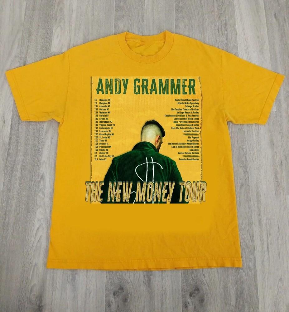 

Andy Grammer Tour Dates Gold Color Shirt Gift For Fan FN1392 Unisex T-Shirt M