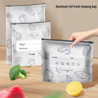 Aluminum Foil Fresh-Keeping Insulated Vacuum Bags for Home, Takeout, Refrigerator, and Freezing Meat Storage