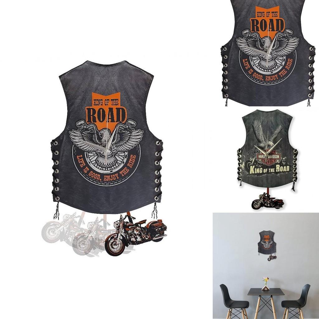 Motorradweste Holz Wanduhr Harley Pendeluhr Für Schlafzimmer Und Arbeitszimmer