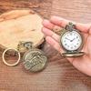 Vintage Heart Pocket Watch Keychain for Women & Men | Retro Design Pendant Watch