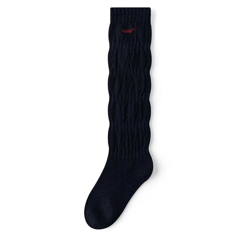 

Girls Thick Wool Socks for Autumn & Winter - Cozy Long Calf Socks, Perfect for Outdoor Wear, Warm New Year Style L (Shoe Size 27-31)