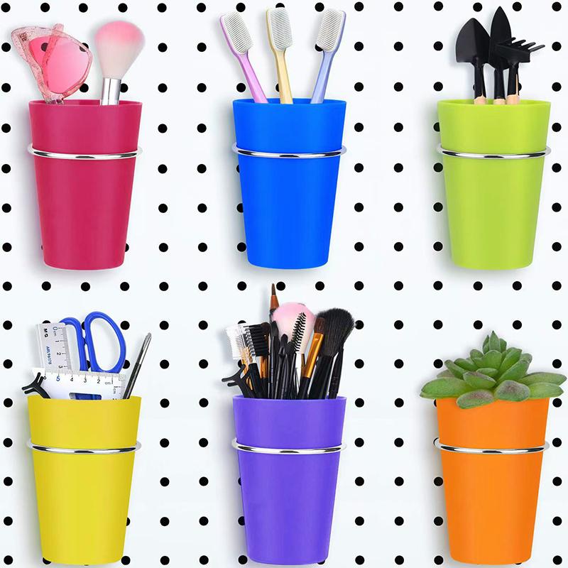 1 Set Pegboard Cup Holder Accessories For Craft Room Hook Baskets Ribbon Organizer Screw Tool For Organizing Accessories Tools