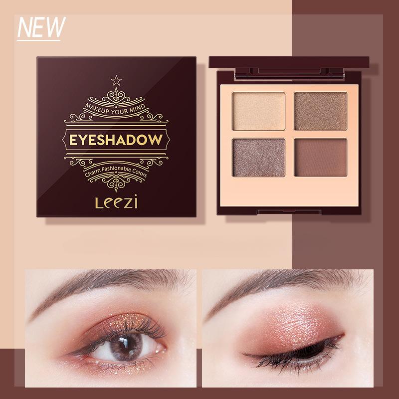 

Leezi Age of Glow Pearl Палетка теней для век Shattering Shimmering Подходящие нелетающие тени для век Quad 01